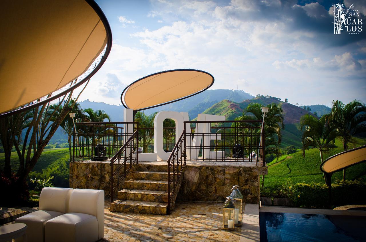 Hotel Casa San Carlos Lodge Pereira Combia Baja Zewnętrze zdjęcie
